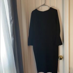 Black dress w/ bell sleeves